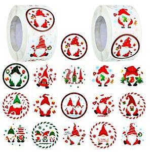 🌈🟩🌲☃️🎅 100-HOLIDAY GNOME STICKERS, 16 STYLES